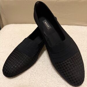 Bally black tie / tuxedo Men's Black Loafers 11 1/2 D